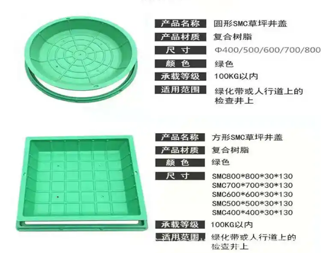 景德镇树脂复合种植井盖展示